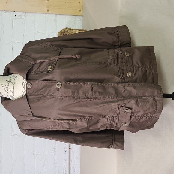 EDDIE BAUER Brown 100% Cotton Jacket Size XL - Picture 1 of 8